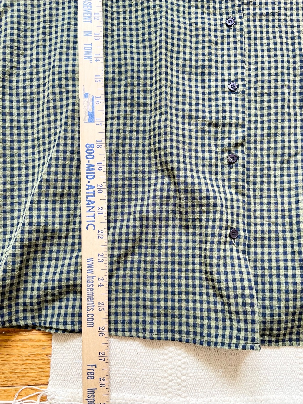 Womens Oversized Gingham Big Collar Blouse Prairie Cottage - Picture 4 of 4
